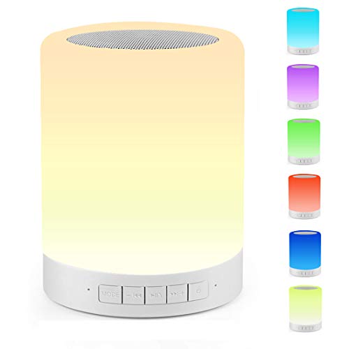 USB Rechargeable LED Night Light Touch Sensor Pat Lamp with BT speaker