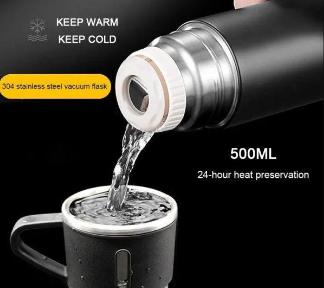 3 Pieces Stainless Steel vacuum flask