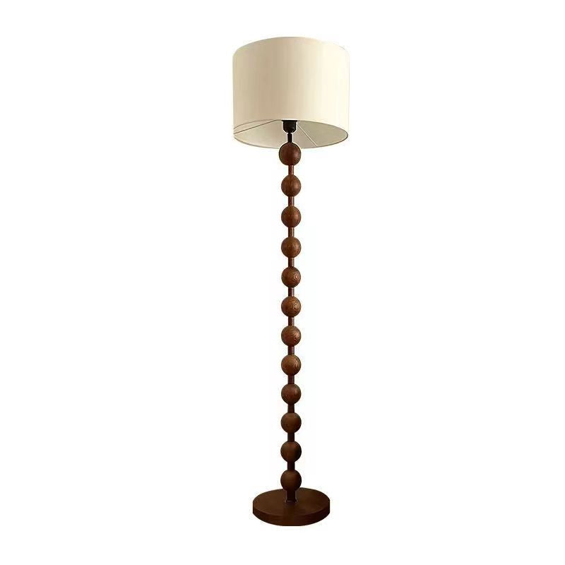 Acacia Brown Wooden Floor Lamp