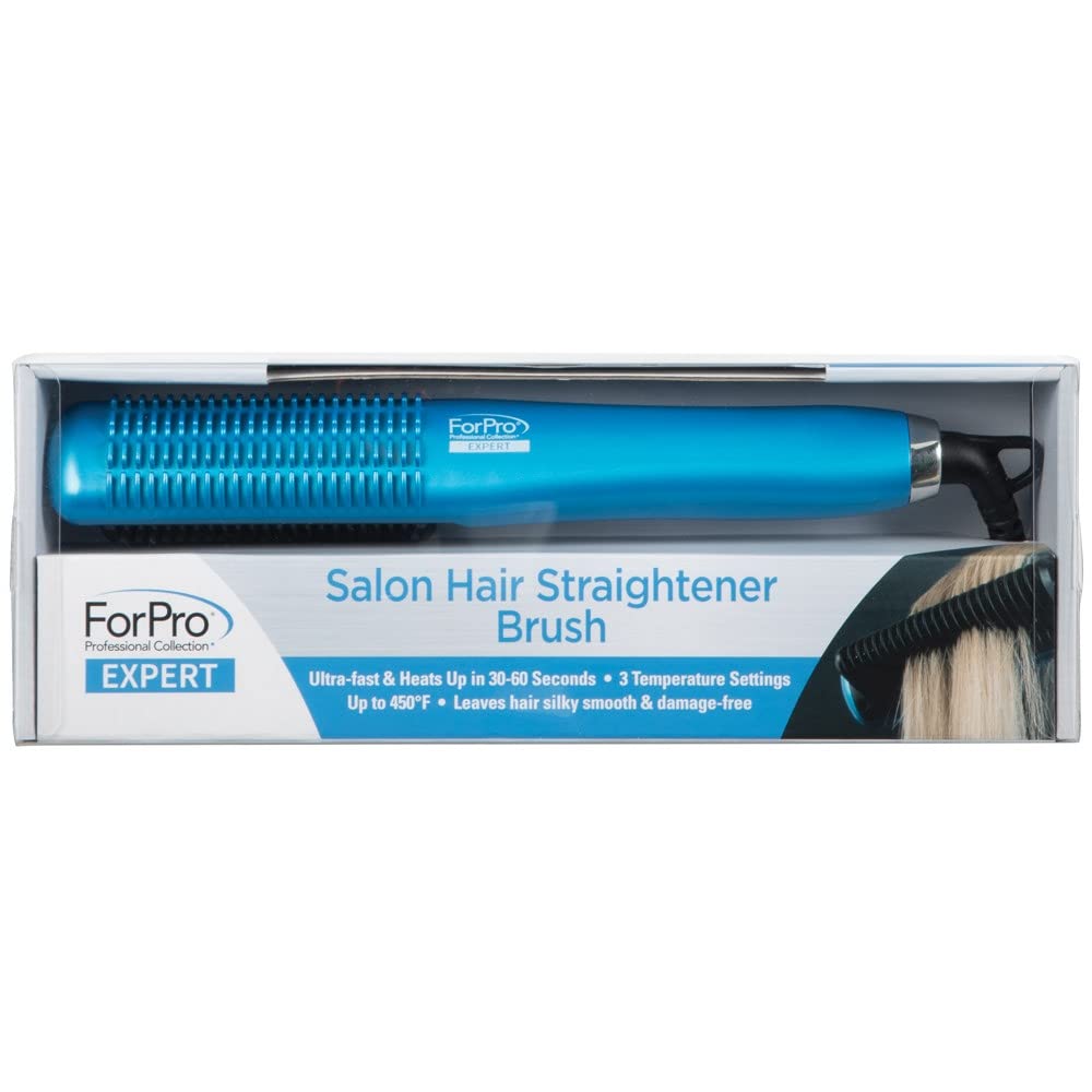 Pro Salon Hair Straightener Brush: Ultra-Fast, Precision Heating