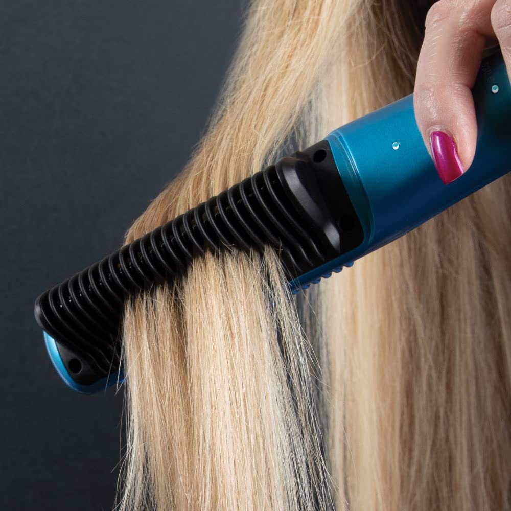 Pro Salon Hair Straightener Brush: Ultra-Fast, Precision Heating