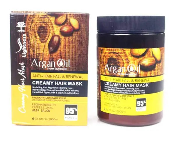 Argan Oil Creamy Hair Mask For Soft Silky Hair ( premium quality ) 1000ml