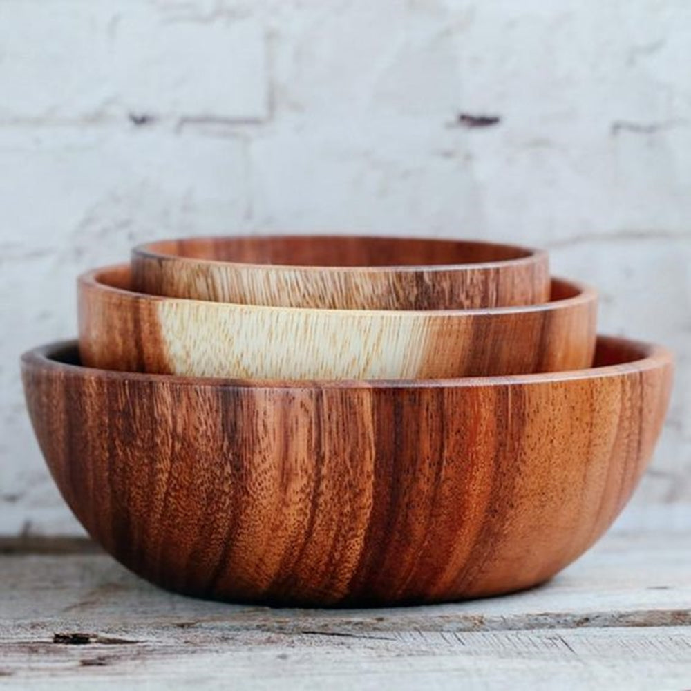 Set of 3 Wooden Bowls